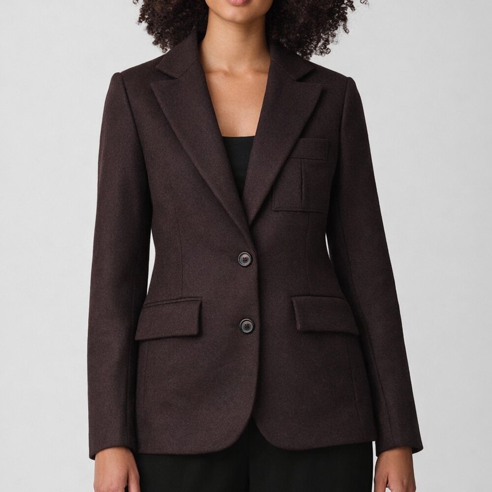 Kwaidan Editions Virgin Wool Blazer Jacket Brown 34‎ (XS)